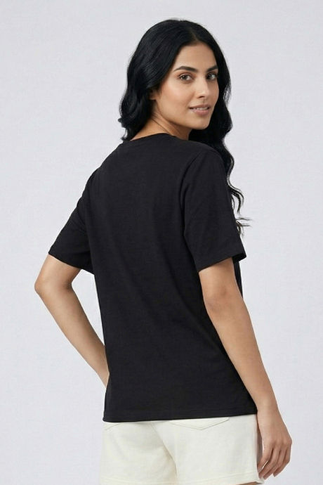 Zivame Peanuts Knit Cotton Loungewear Top - Black Beauty — image 3